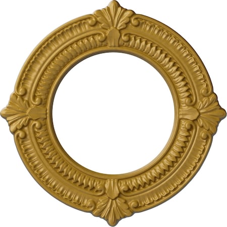 Ekena Millwork Benson Ceiling Medallion (Fits Canopies up to 6 1/8"), 11 1/8"OD x 6 1/8"ID x 5/8"P, Iridescent Gold CM11BNIGS
